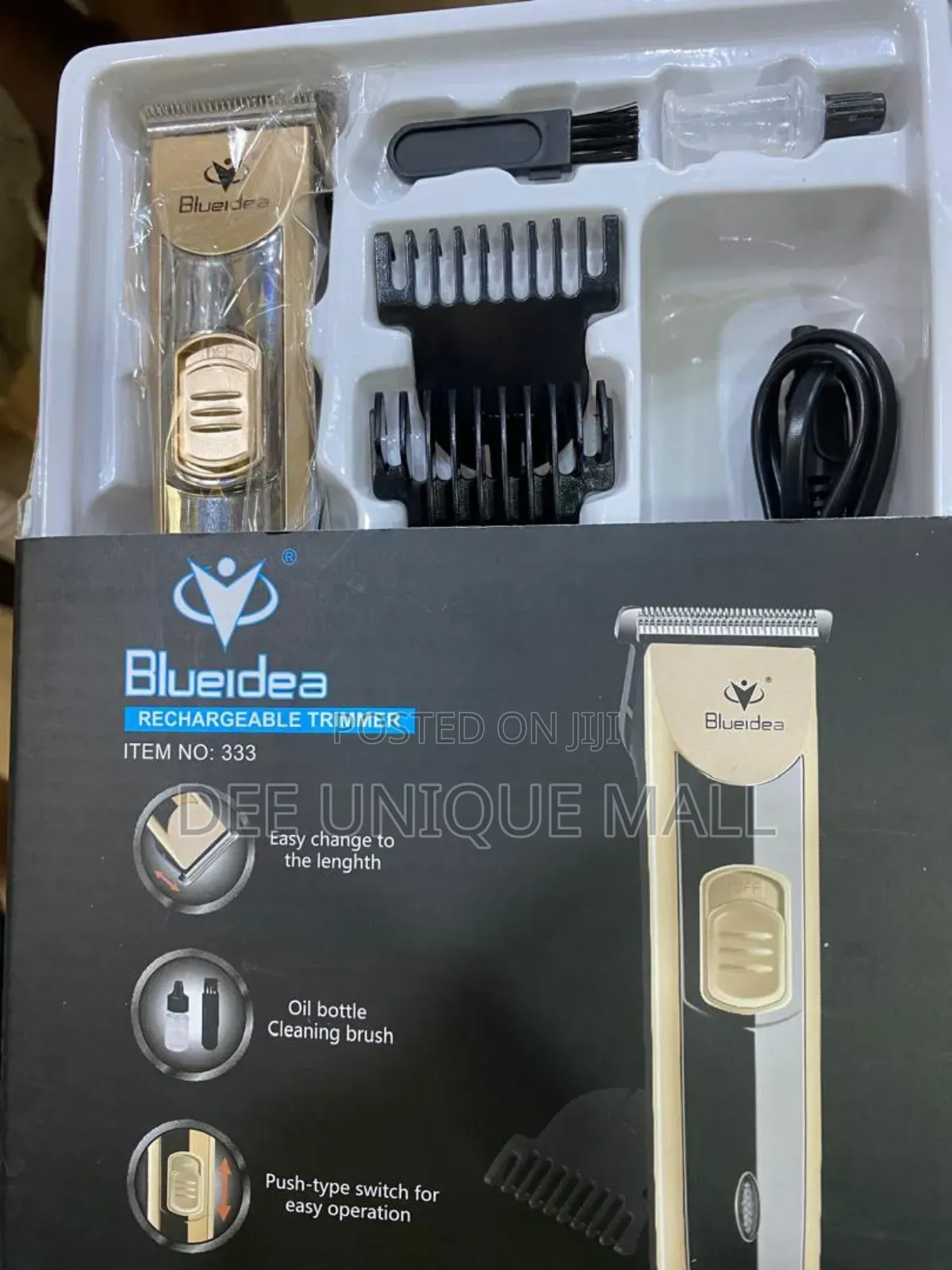 Rechargeable Hair/Beard Clipper With Accessories