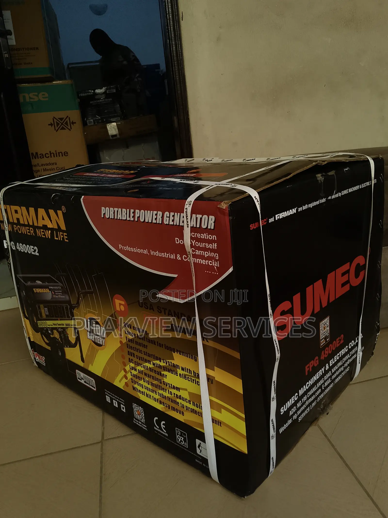 Firman Portable Power Automatic Generator Fpg4800e2