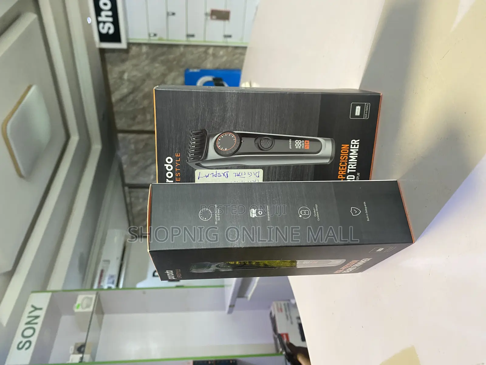 Porodo High Precision Beard Trimmer With Digital Display