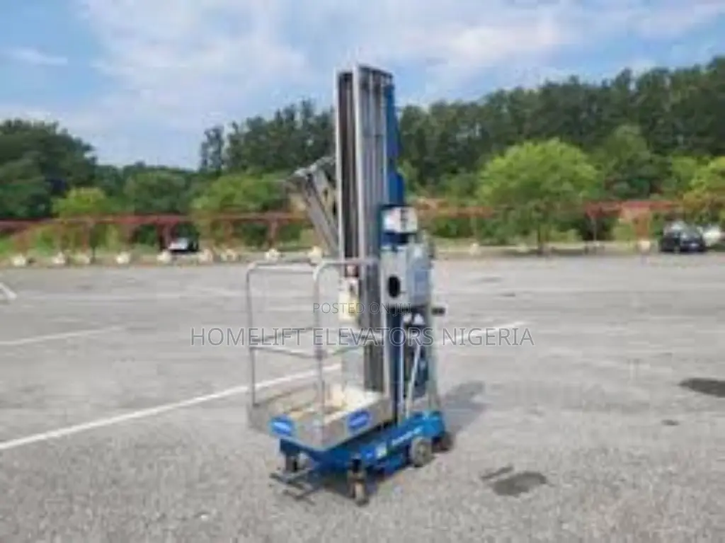 Battery Powered Vertical Mast Lift With Jig