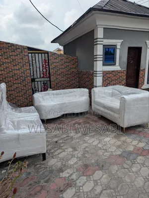 Photo - Full Set Sofa With Curved 3 Seater Couch