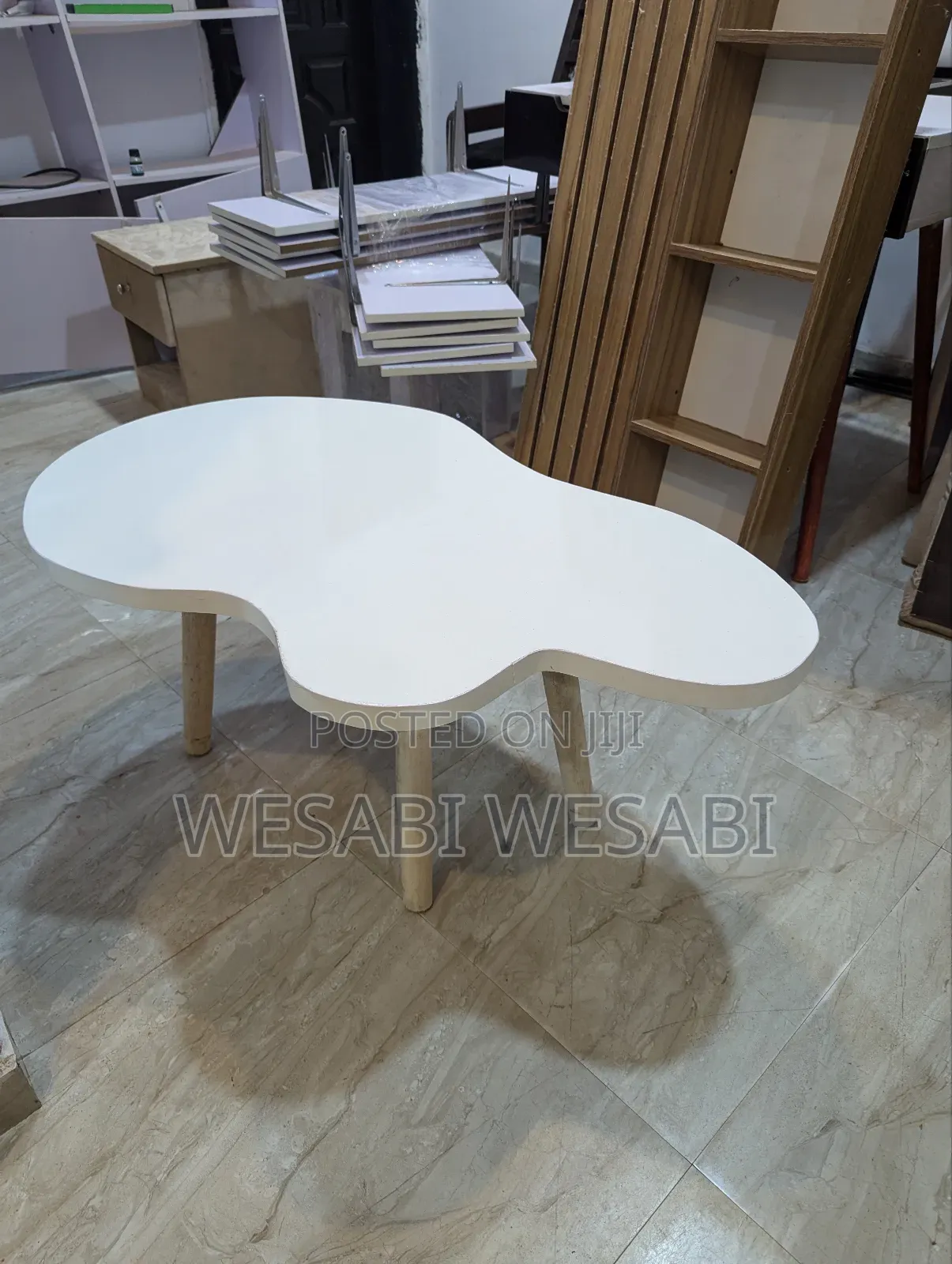 Amoeba-Shaped Center Table