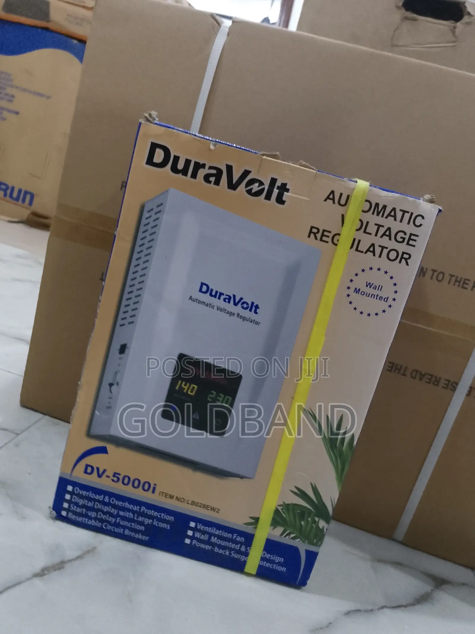 Duravolt 5000W Over-Load Protection Wall Mounted Stabilizer