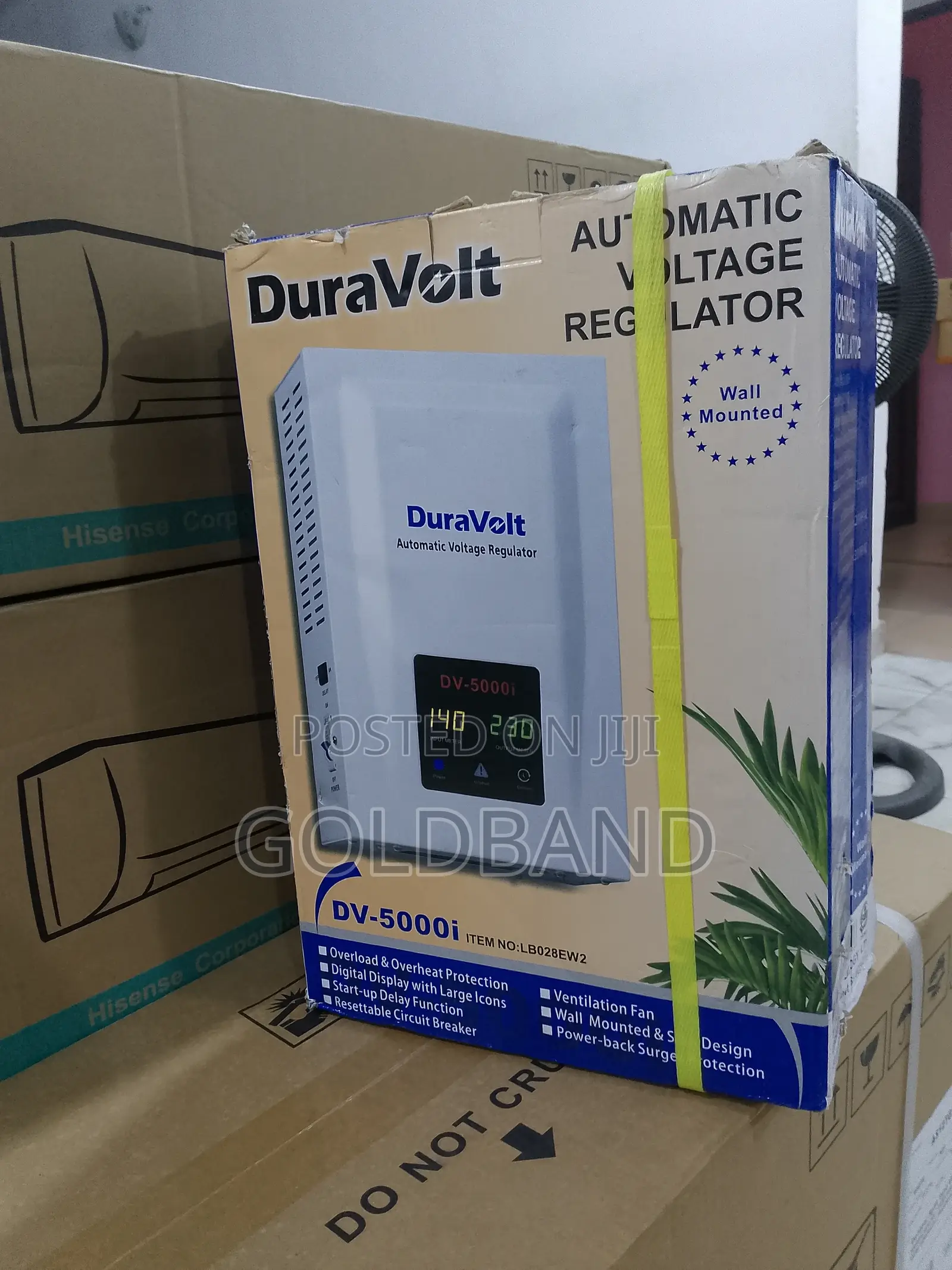 Duravolt 5000W Energy Efficient Wall Mounted Stabilizer