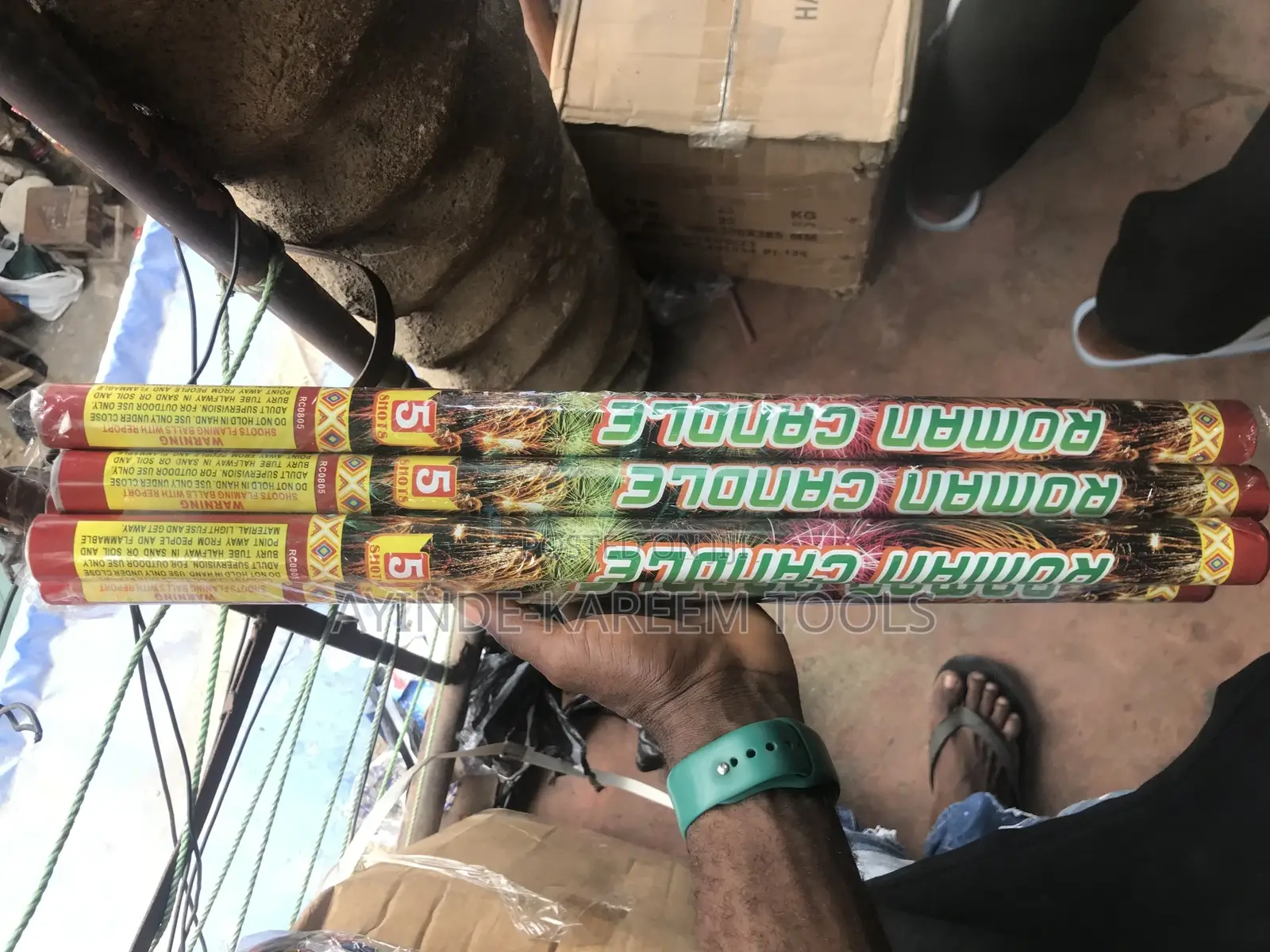 (6pcs )5shot Fireworks Knockout Banger