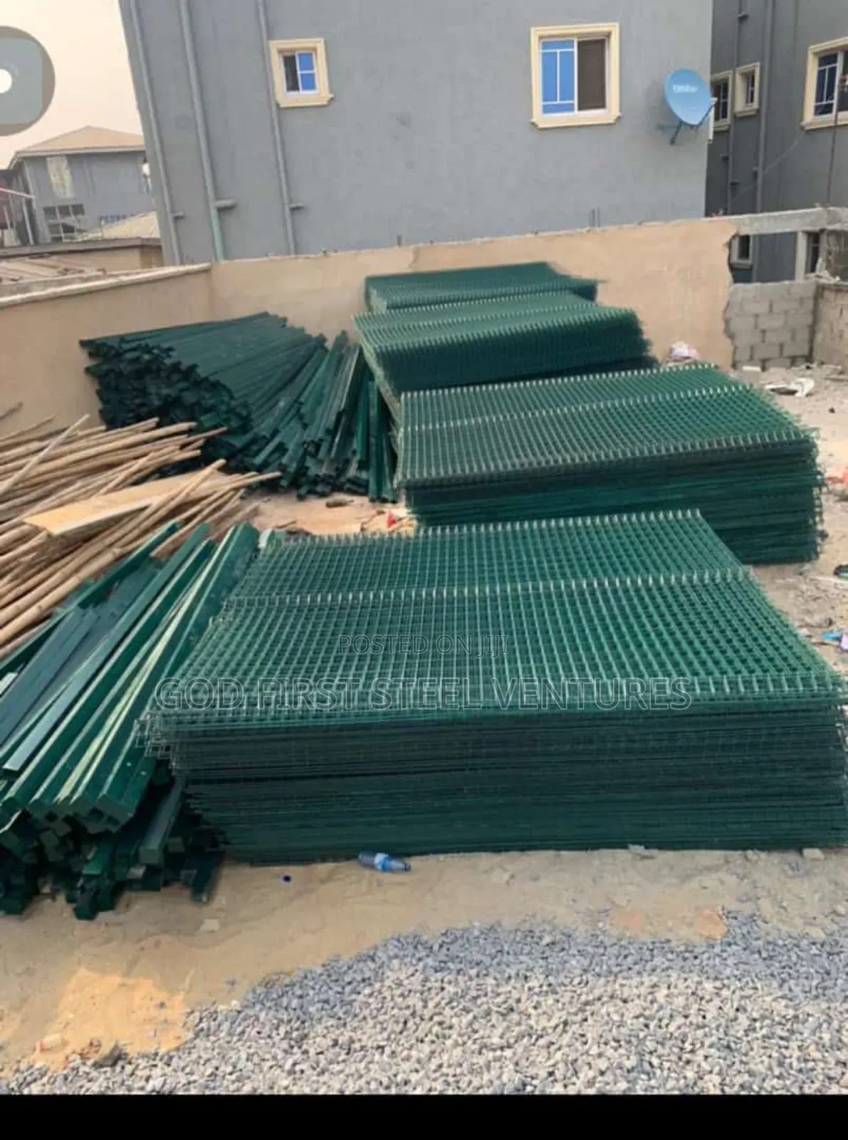 Panel Mesh Green Coated