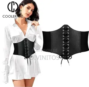 Women Corset Style Width Leather Belt