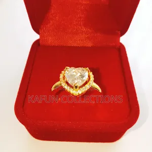 Non-Fading Steel Adjustable Proposal Ring