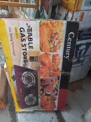 Century Table Gas Cooker Double Burner - Glass Clearance Sales