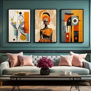 Photo - Canvas Painting Decor Black Woman Artwork