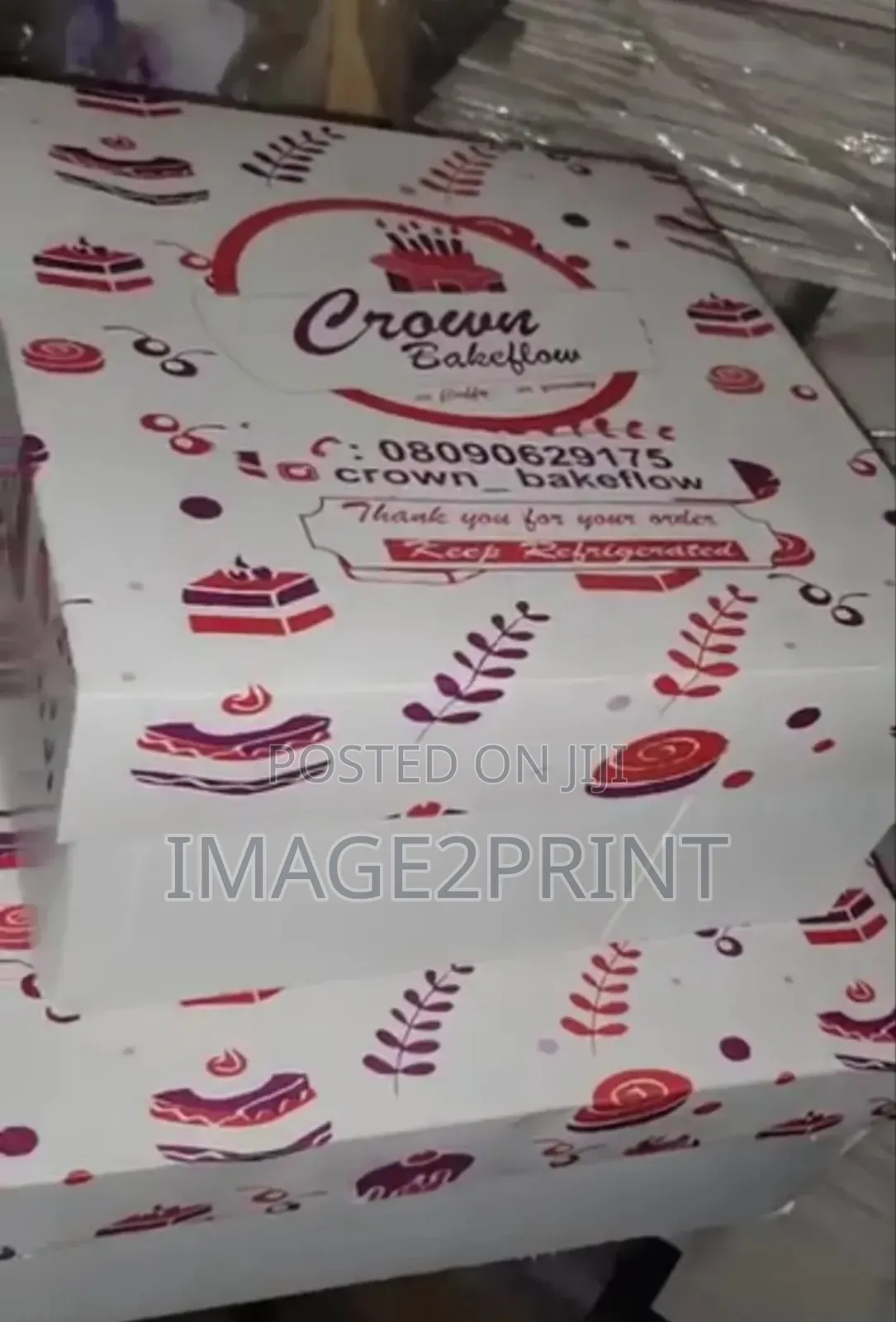 Cake Box Printing and Production