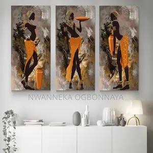 Photo - African Girl Canvas Ethnic Painting Art