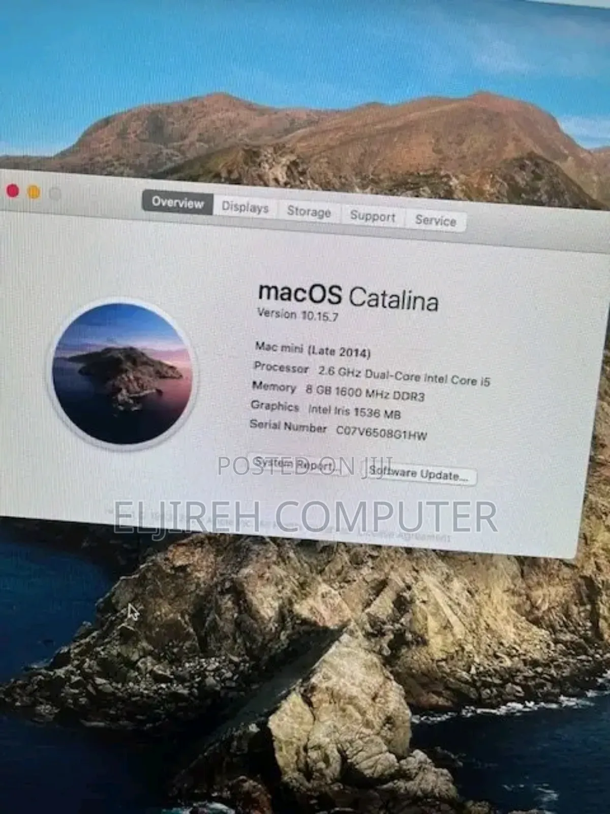 Desktop Computer Apple Mac Mini 4GB Intel Core I5 HDD 500GB