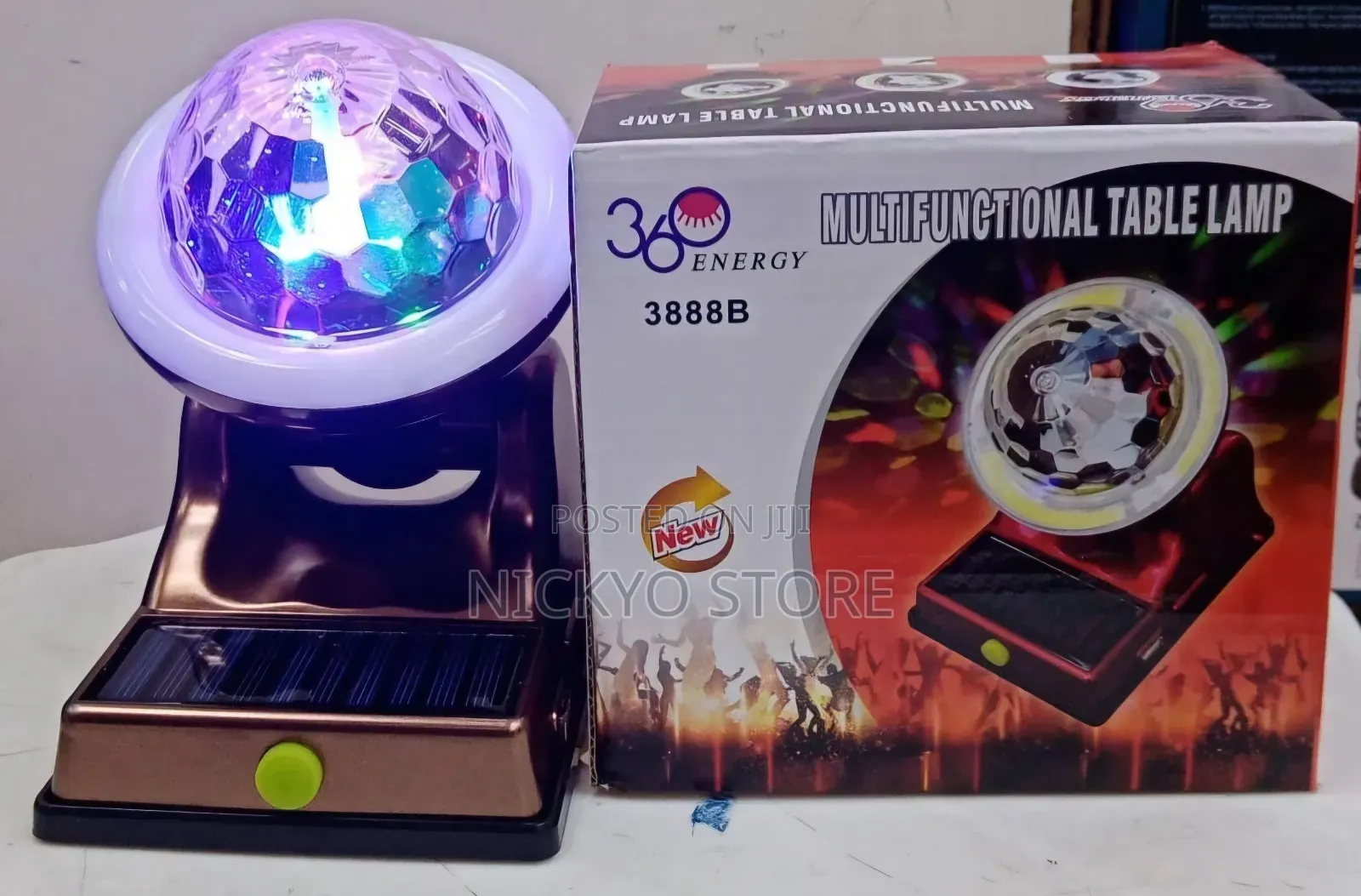 Solar Multifunctional Crystal Lamp