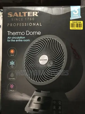 Salter Professional Grey Desk Fan Heater, Humidifier