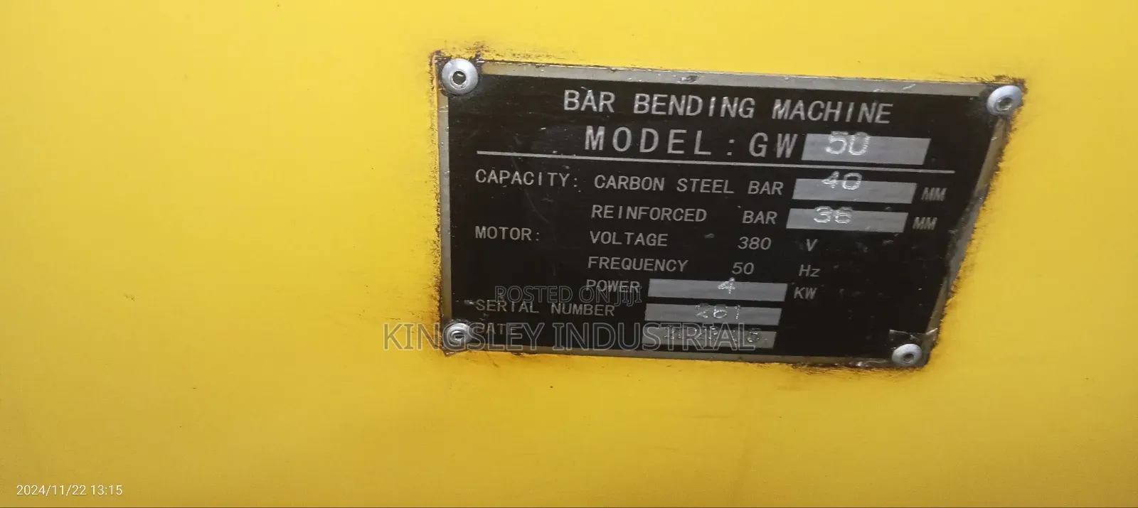 Rod Bending Machine Gw50