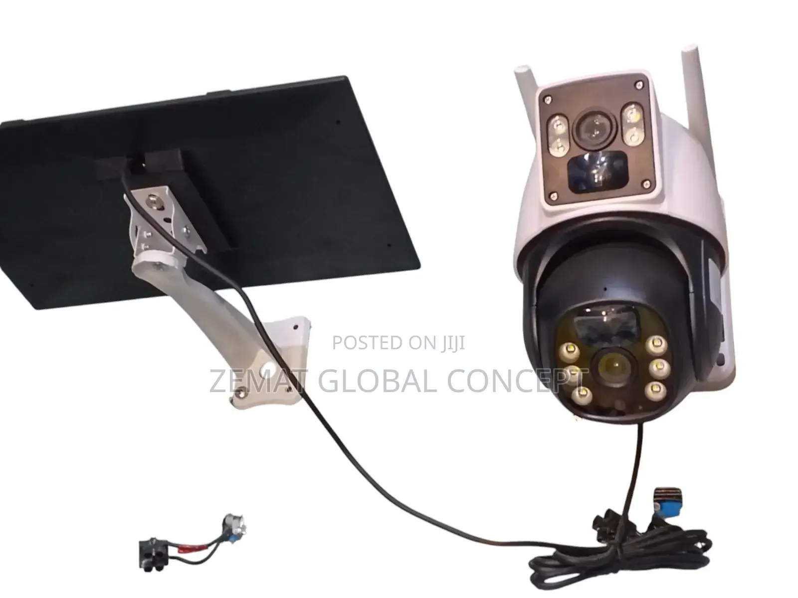 Dual Face Wireless Solar CCTV Camera