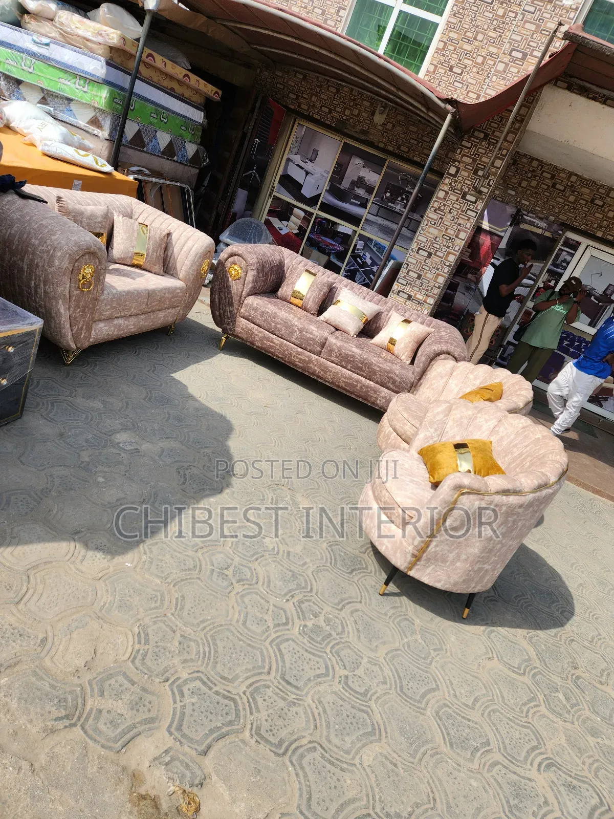 Padded Set of 7 Seaters Sofa.