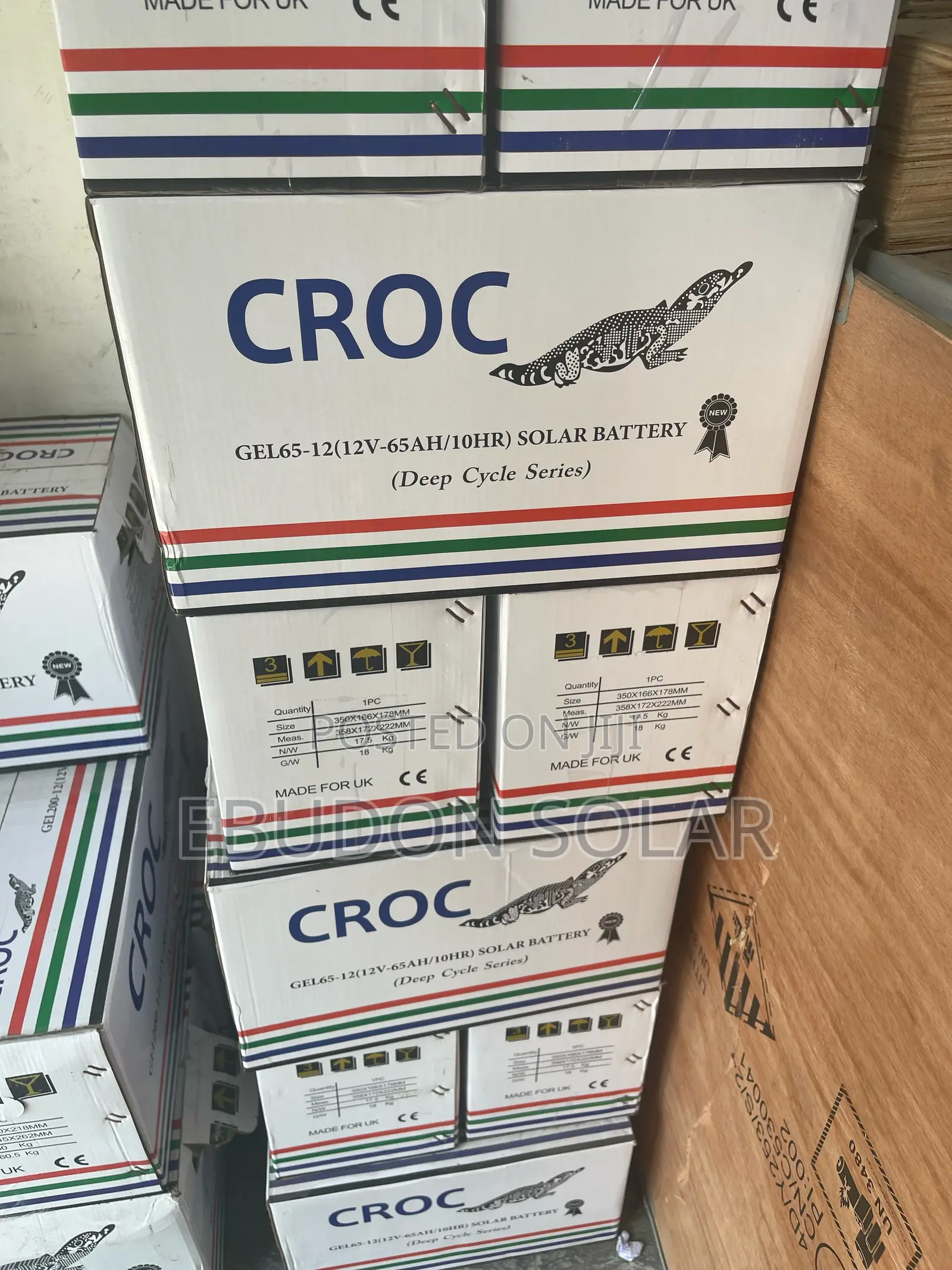 Solar Gel Battery Croc
