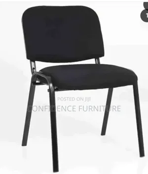 Strong Portable Visitors Chair With Iron Leg And Fabric