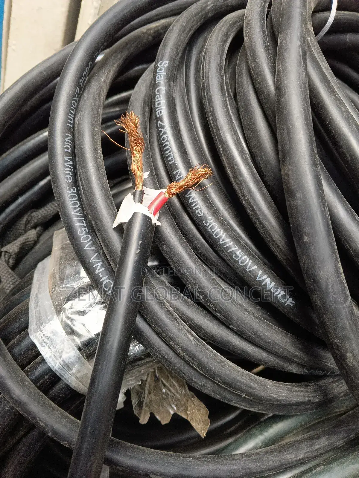 6mm 2core Solar 100% Copper Cable