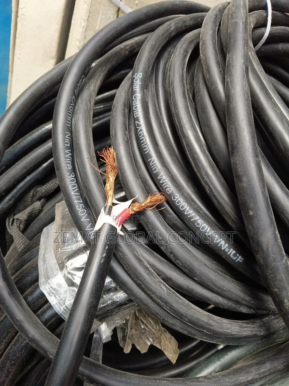 6mm 2core Solar 100% Copper Cable