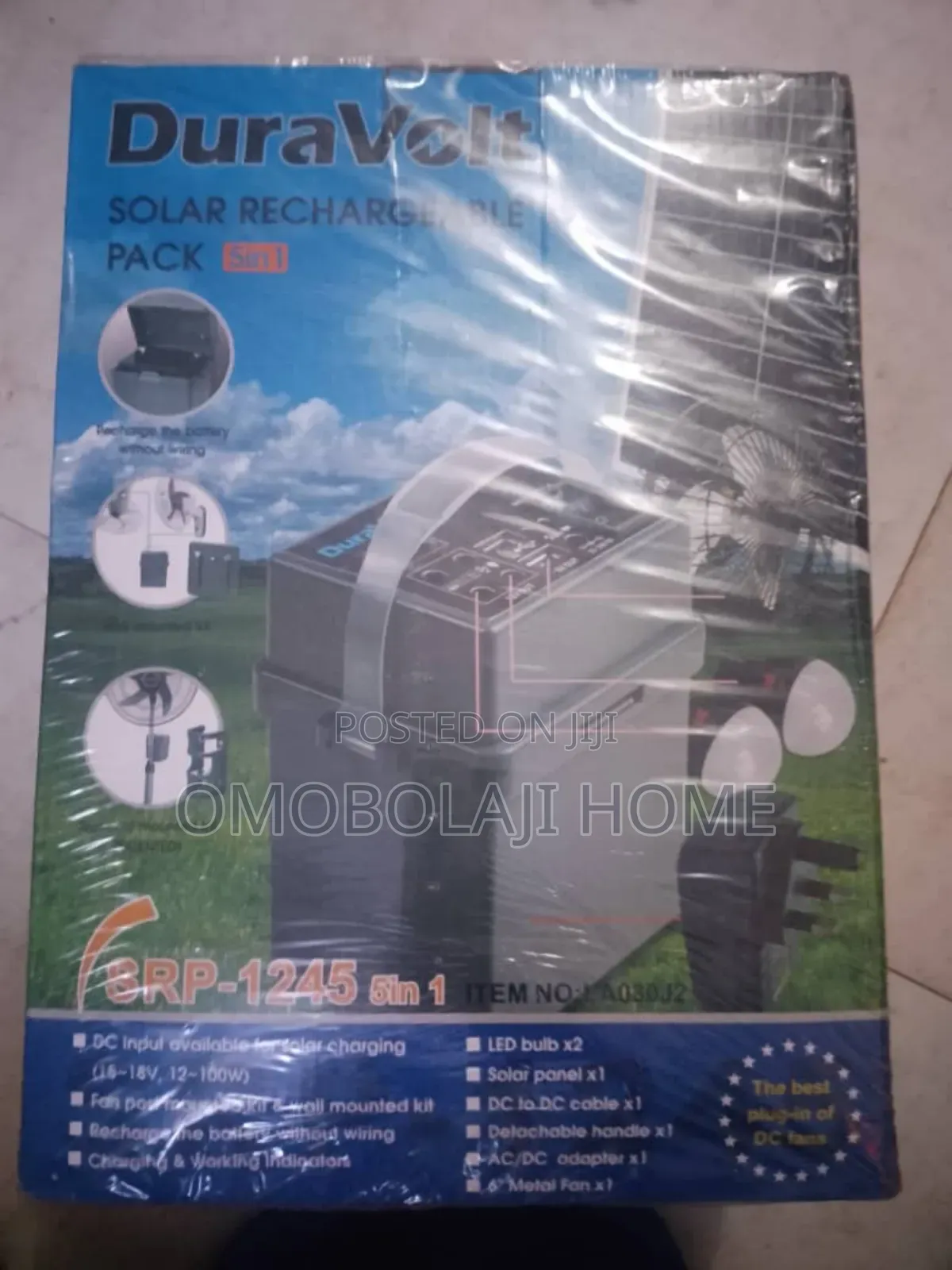 Duravolt Rechargeable Solar Generator Pack