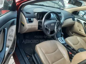 Hyundai Elantra Limited 2012 Red