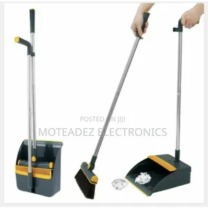 4 in 1 Long Pole Floor Sweeping Broom, Brush and Packer