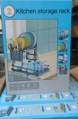 2layer Quality Kitchen Storage Rack (Plate Rack)