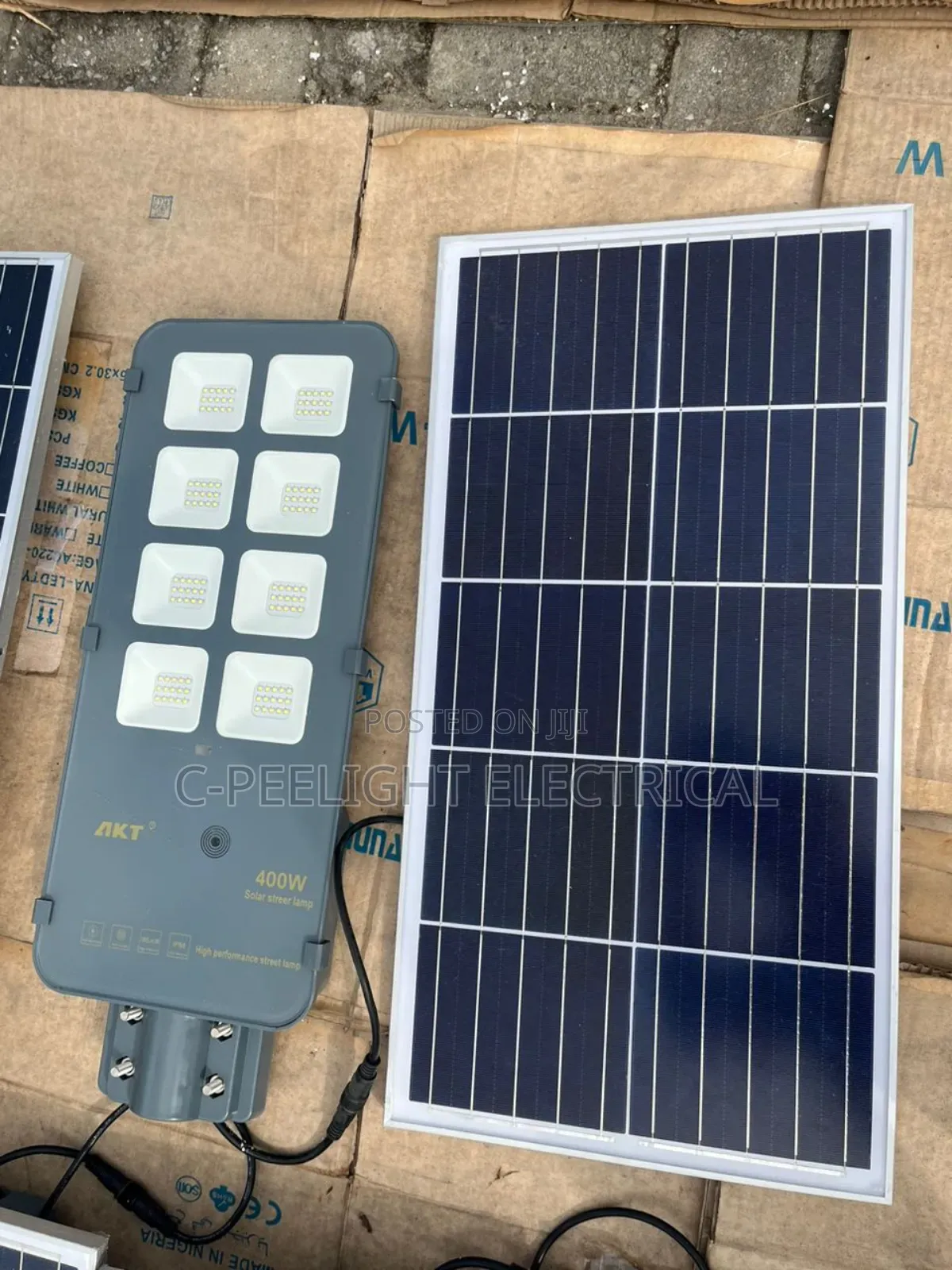 AKT 400w Solar Street Light Separate Panel