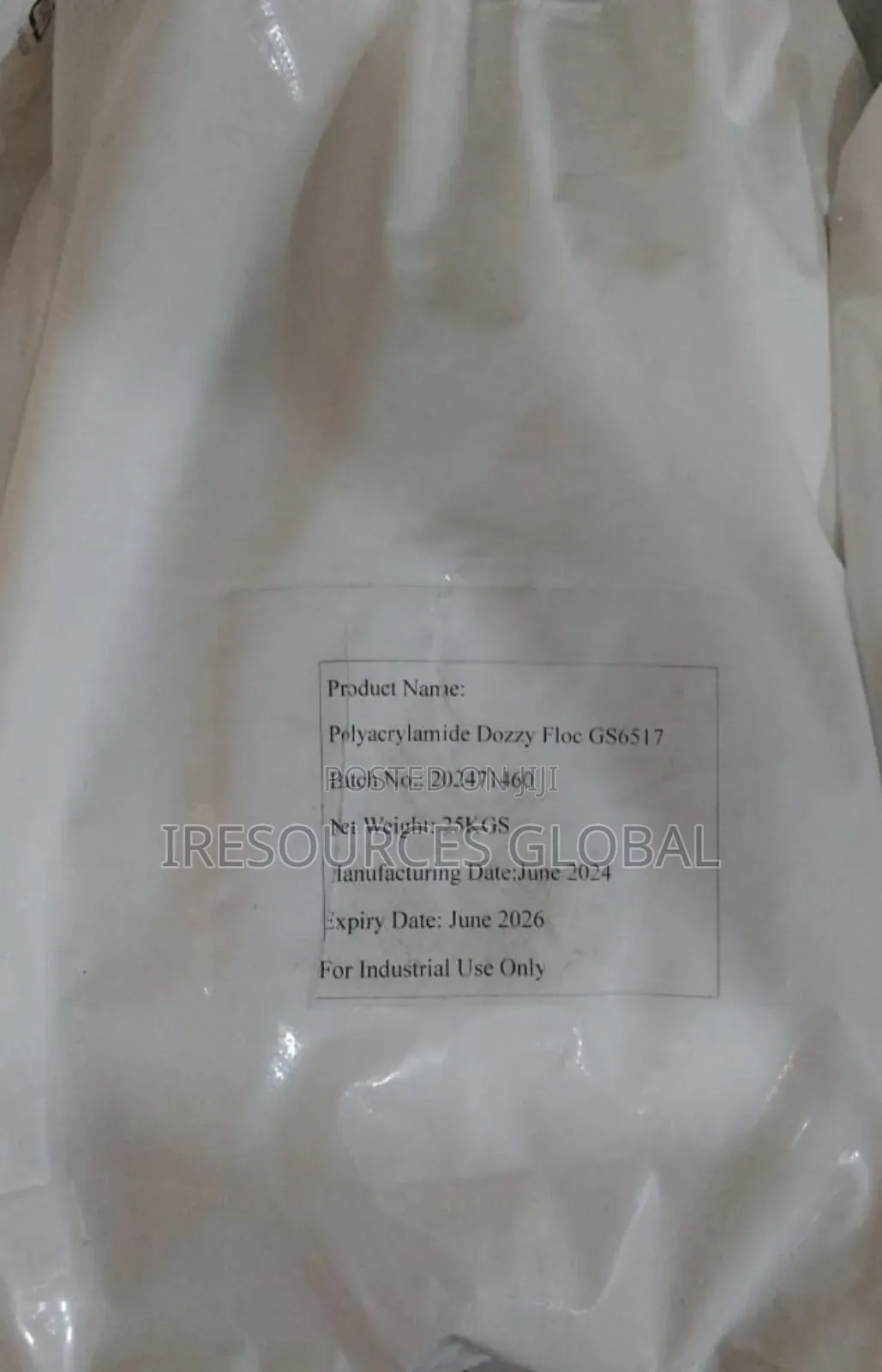Polyacrylamide (Pam) Powder Ionic