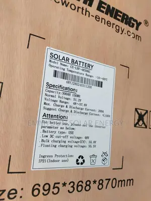 Original Cworth 15kwh Lithium Iron Battery 48V