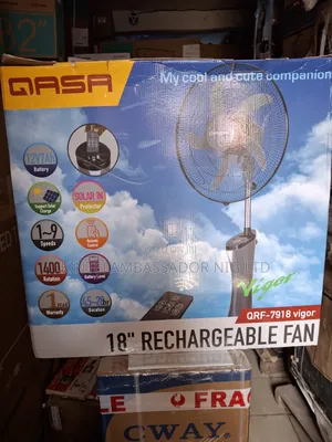 18" Qasa Rechargeable Fan