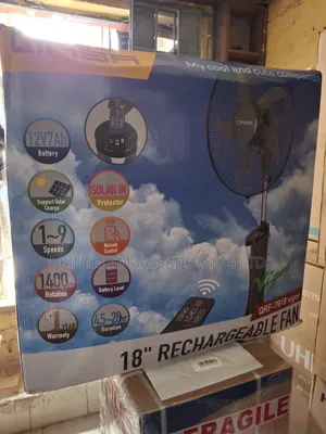 18" Qasa Rechargeable Fan