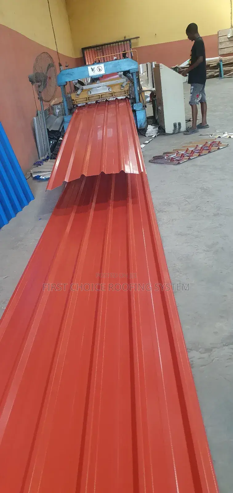 Red Colour Oven Baked Aluminium Roofing Sheets