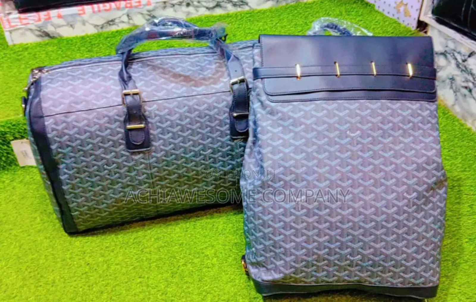 Designer Duffle and Backpack