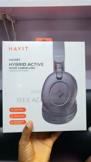Photo - Havit H655bt Pro Anc Over Ear Noise Cancelling Wireless Blue