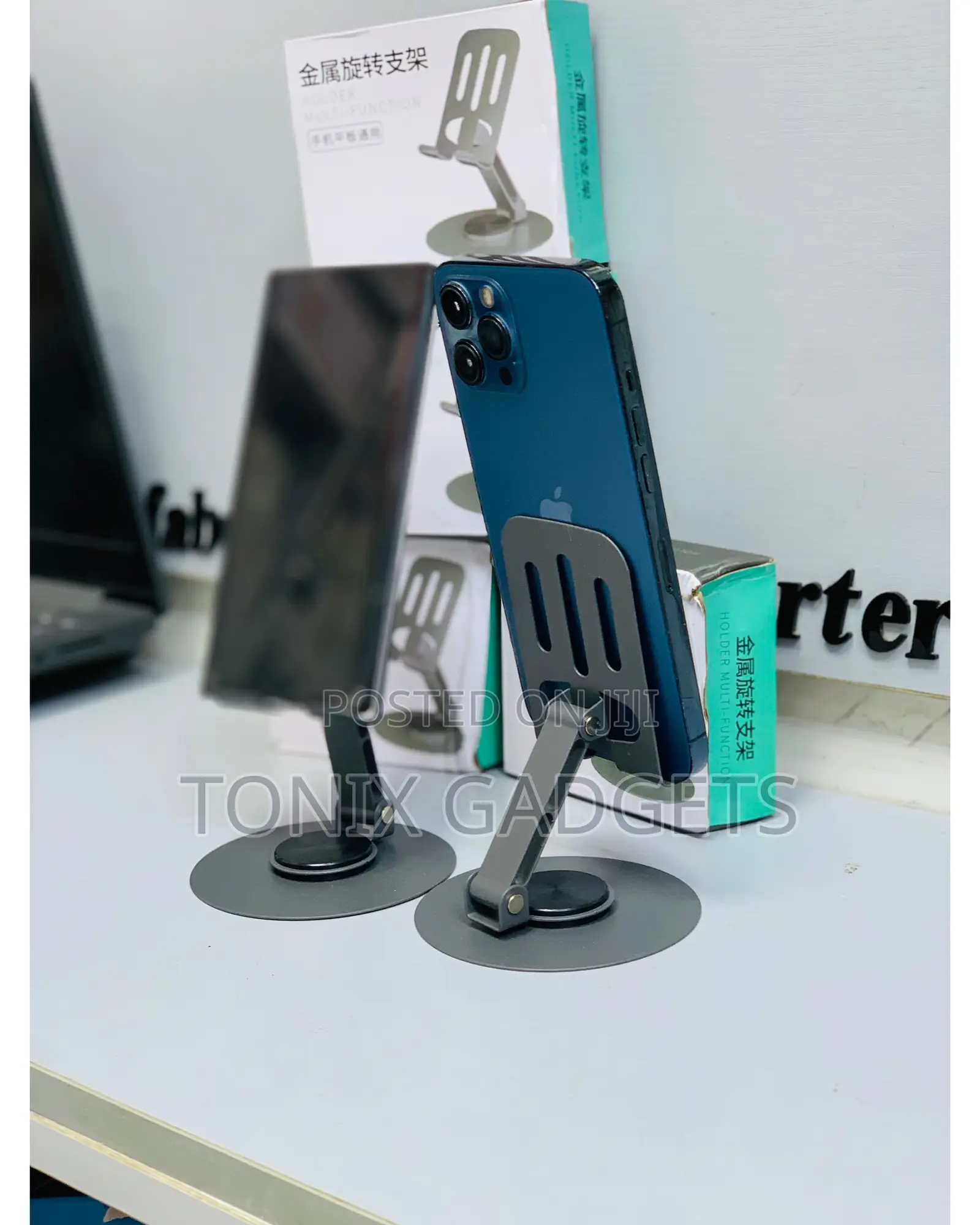 Multi-Function Rotational Phone Holder for Phone/Tablet