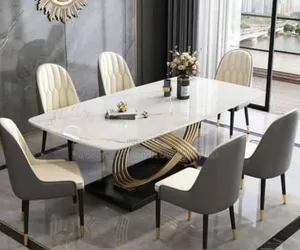 6seater Imported Turkish Marble Dining Table