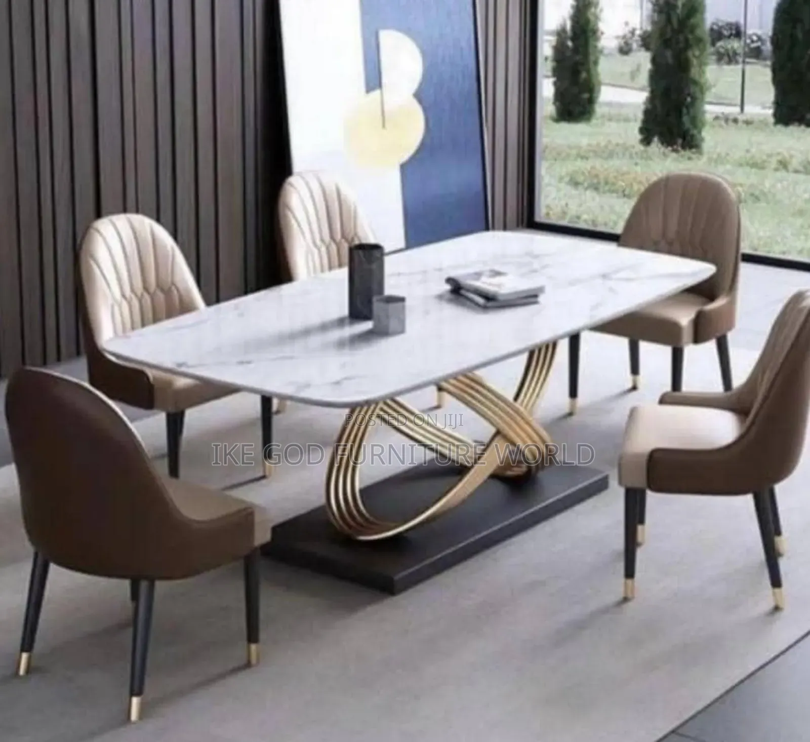 6seater Imported Turkish Marble Dining Table
