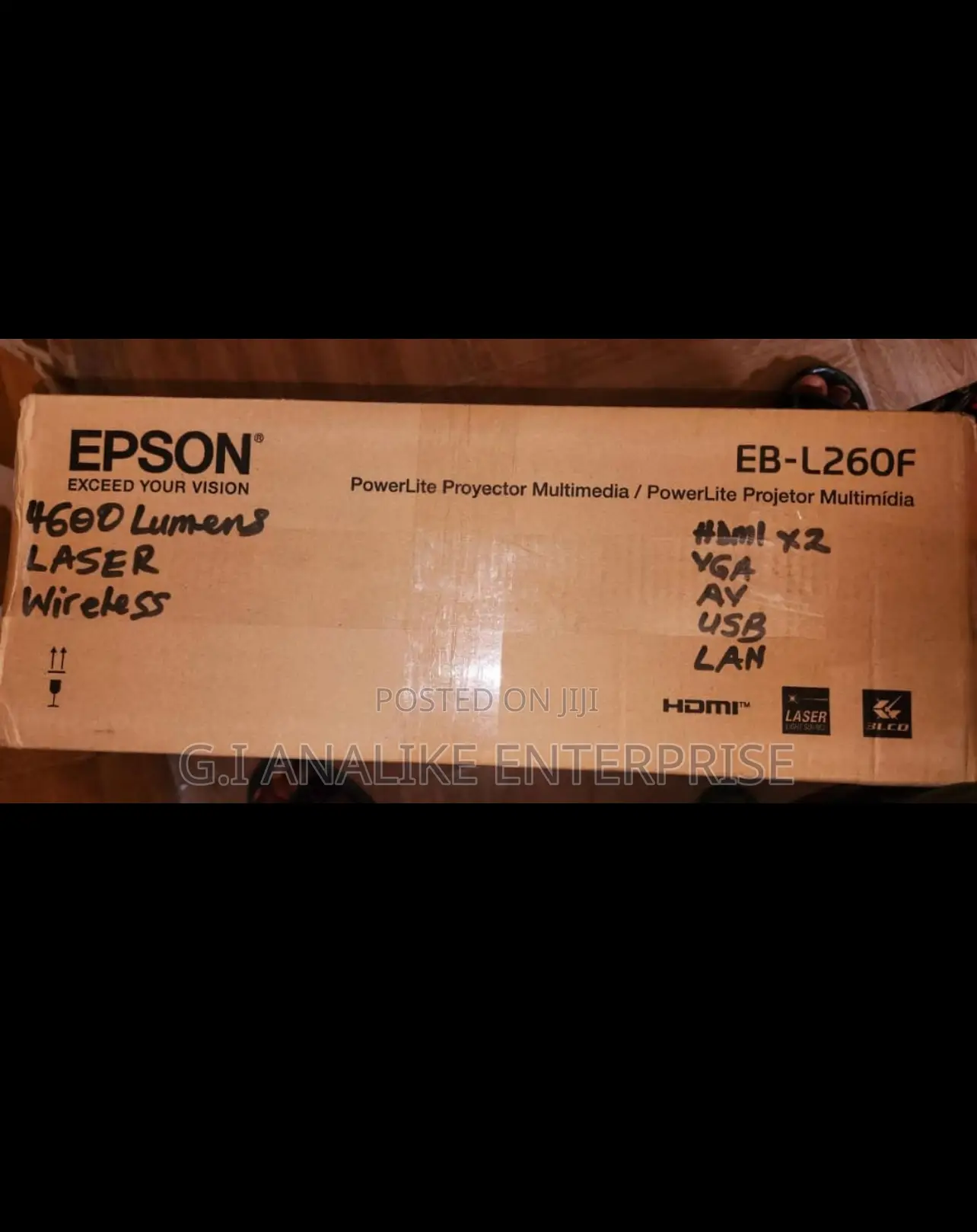 Epson EB-L260F 4600 Lumens Full HD Wireless Laser Projector
