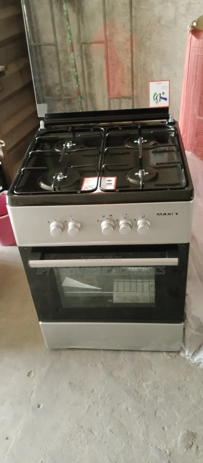 60*60cm Maxi 4 Burner Gas Cooker, Inox Color