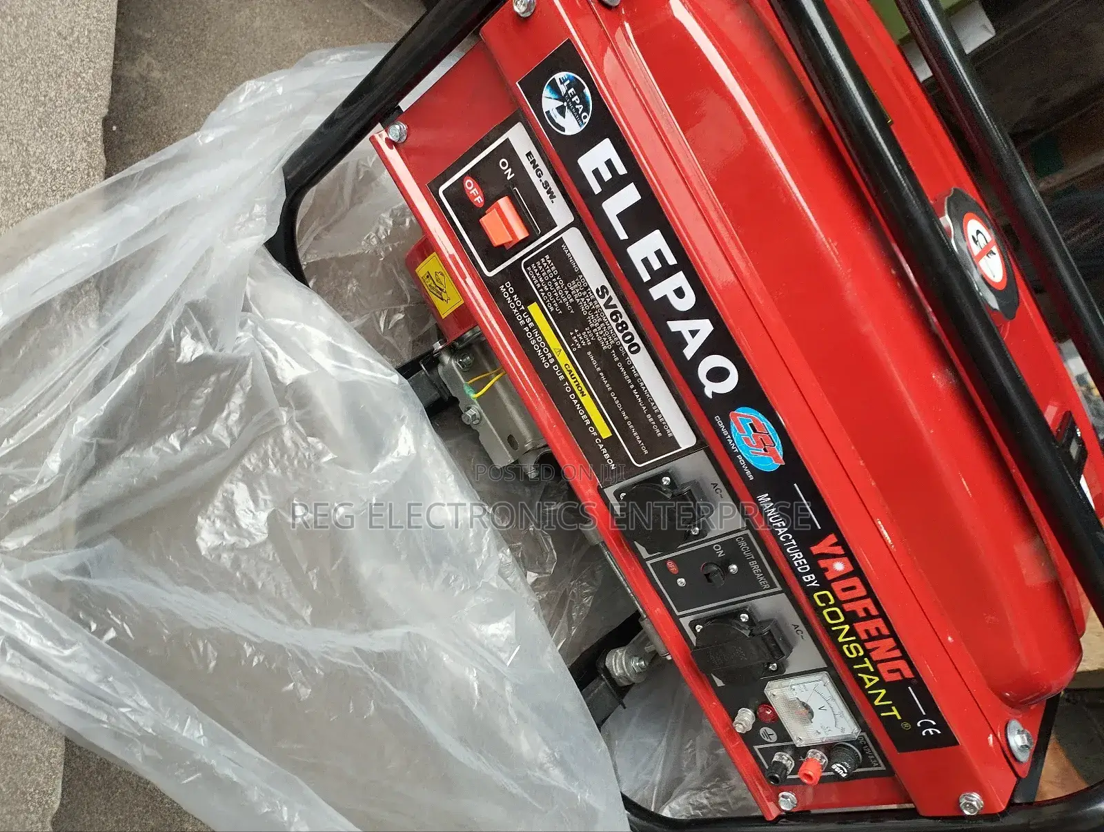 Petrol Generator 3.5 Kva Elepaq Constant