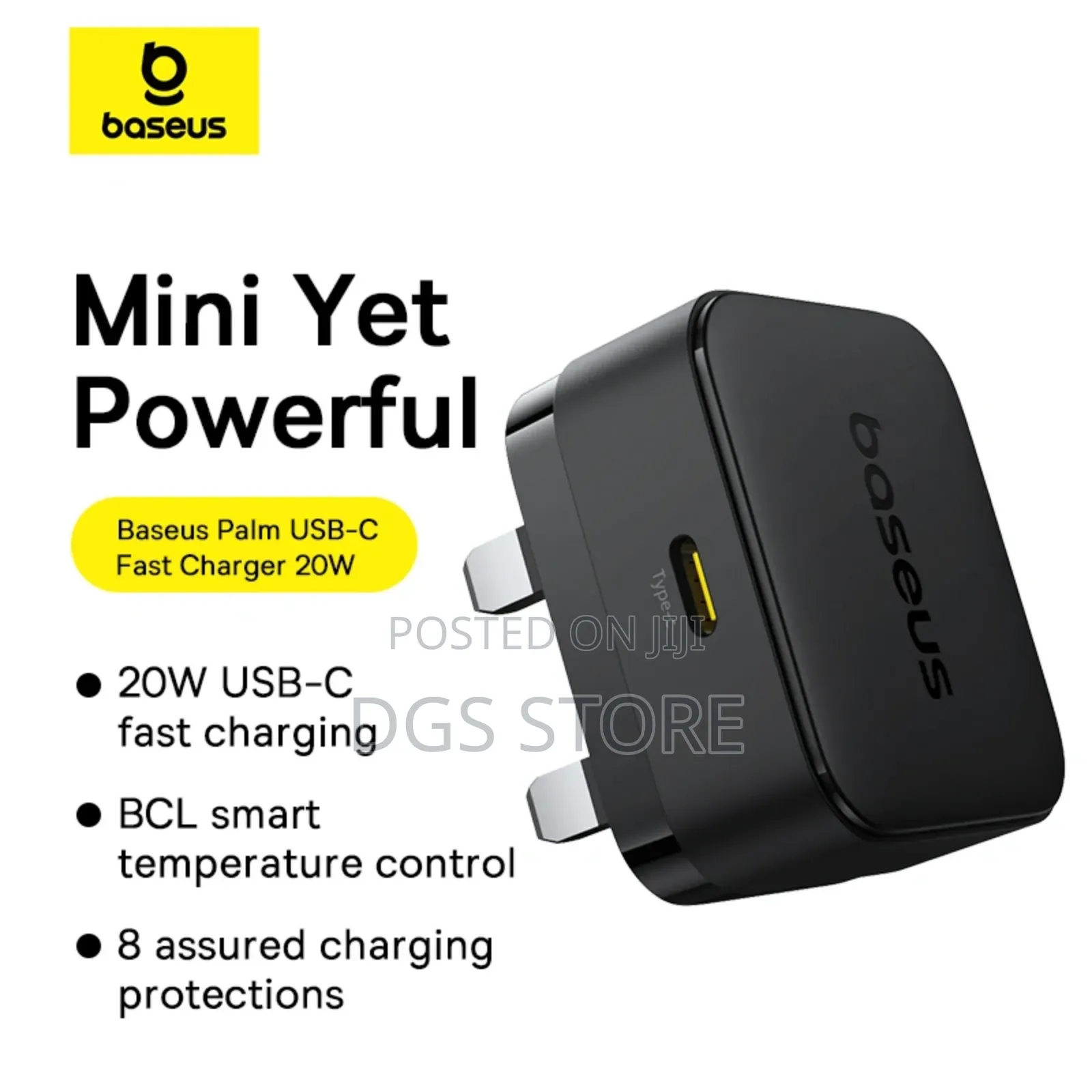 Baseus Palm Fast Charger 20w 1c Type C