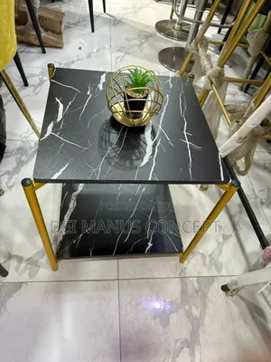 Wooden Side Stool With Metal Frame