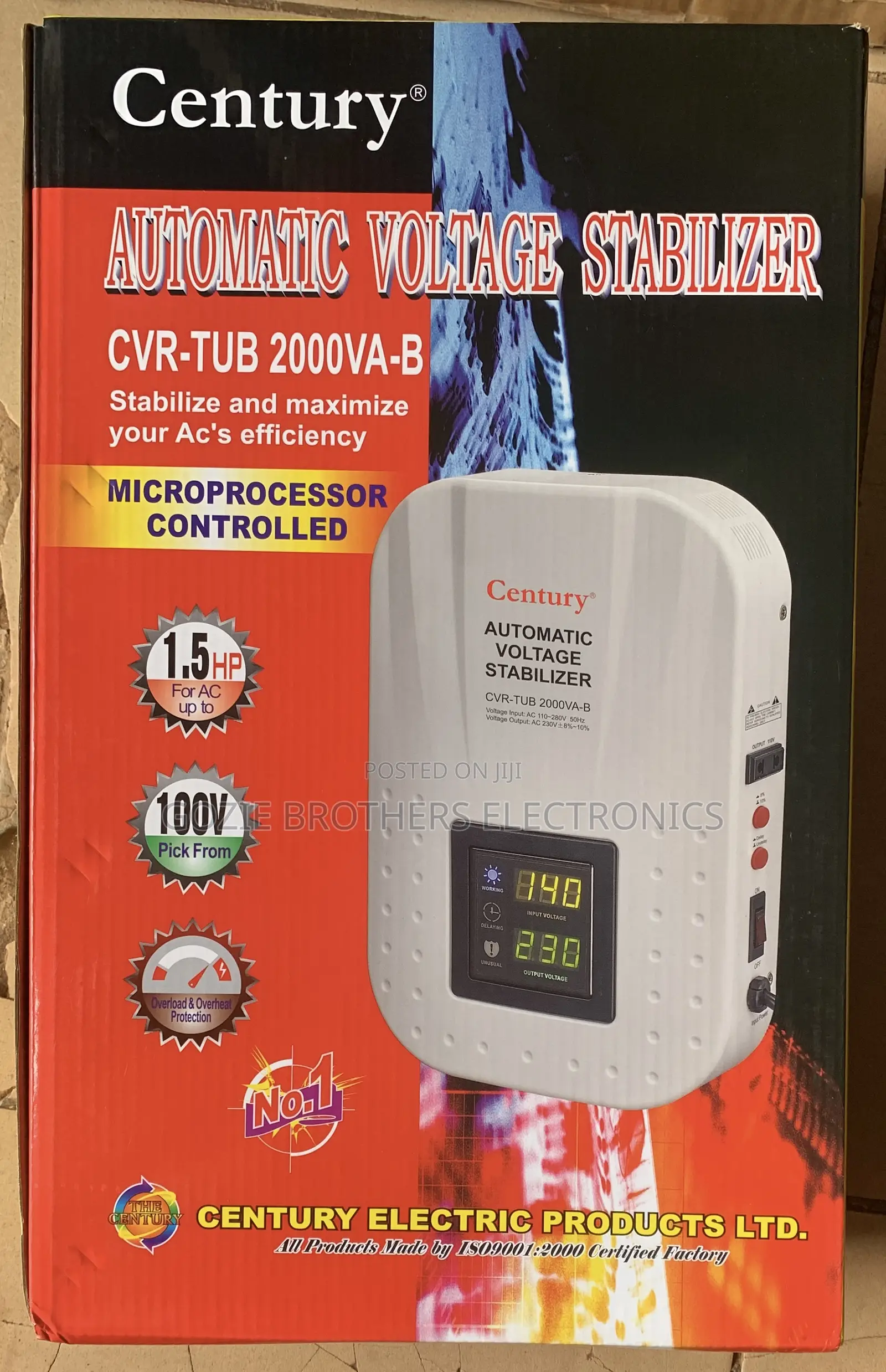 Century Wall Mount Stabilizer (2000kva)