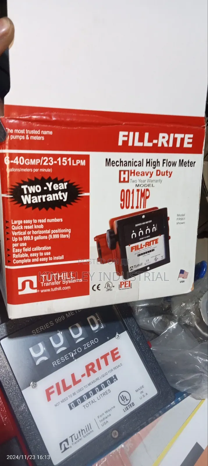 Fill Rite Mechanicalhigh Flowmeter Heavy-Duty9011mp11⁄2inchs