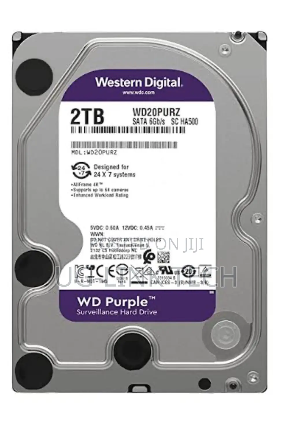 Western Digital 2tb Purple Surveillance Internal CCTV Drive