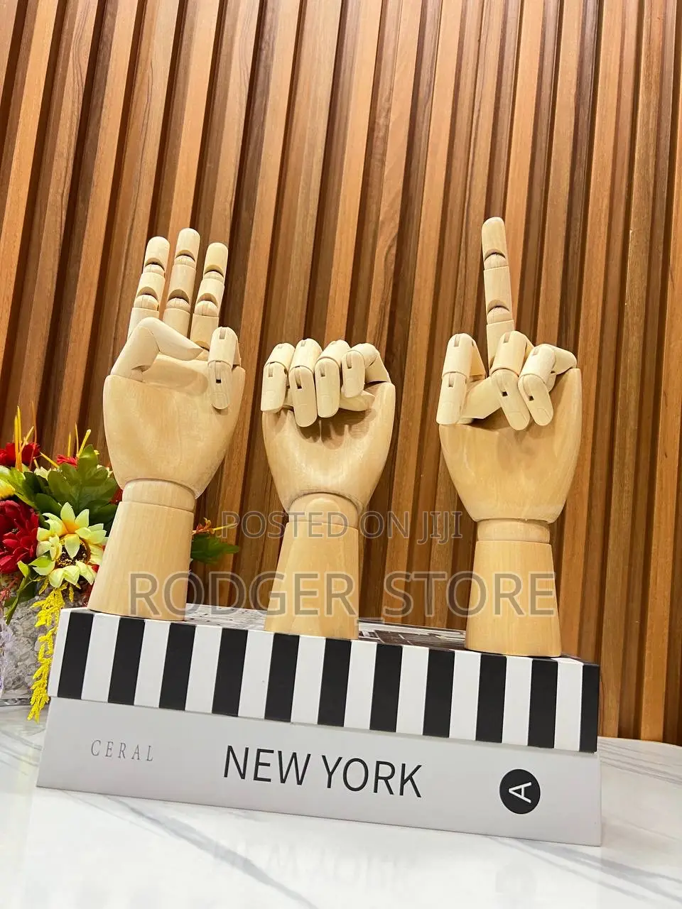 Wooden Hand Decor
